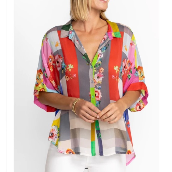 Johnny Was Block Lynn Shirt size XS - Picture 9 of 11